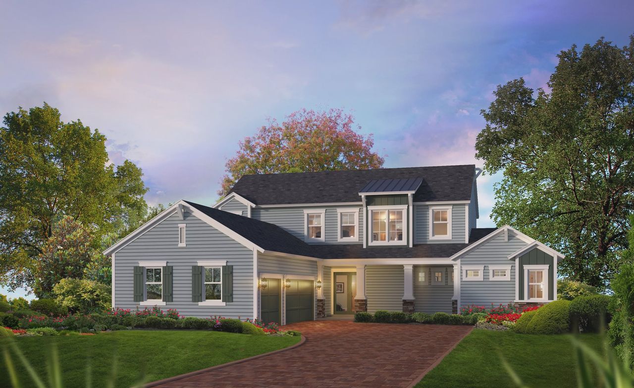 Representative exterior photo of a completed home built from the Marabella - Pinnacle Series | 80' Wide Lots by ICI Homes in Oakmont, Gainesville, FL (Image 2).