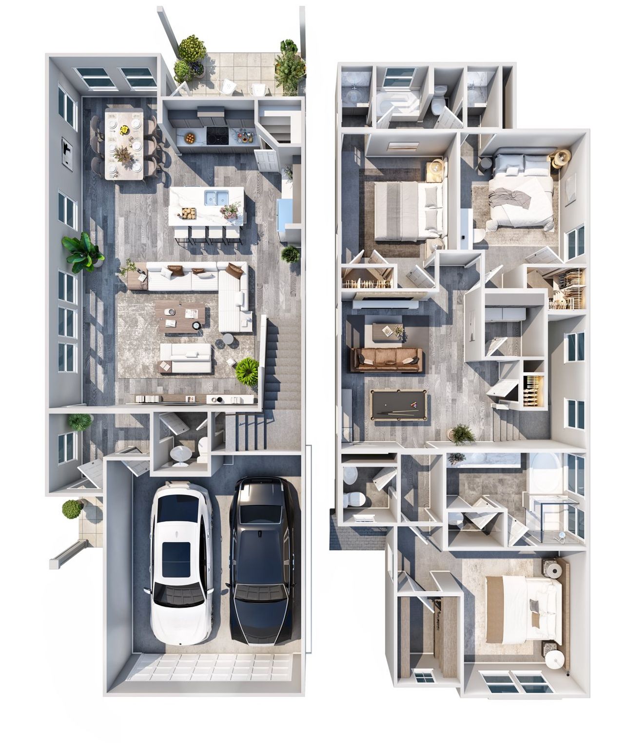 2D floor plan layout for the Floor Plan 2108 by Colina Homes in Rosehill Meadow, Tomball, TX (Image 2). 2D floor plan layout for the Floor Plan 2108 by Colina Homes in Rosehill Meadow, Tomball, TX (Image 2).