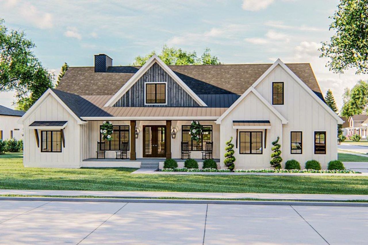 Representative exterior photo of a completed home built from the The Laurel by Remington Custom Homes in Bella Crossing, Benbrook, TX (Image 2).