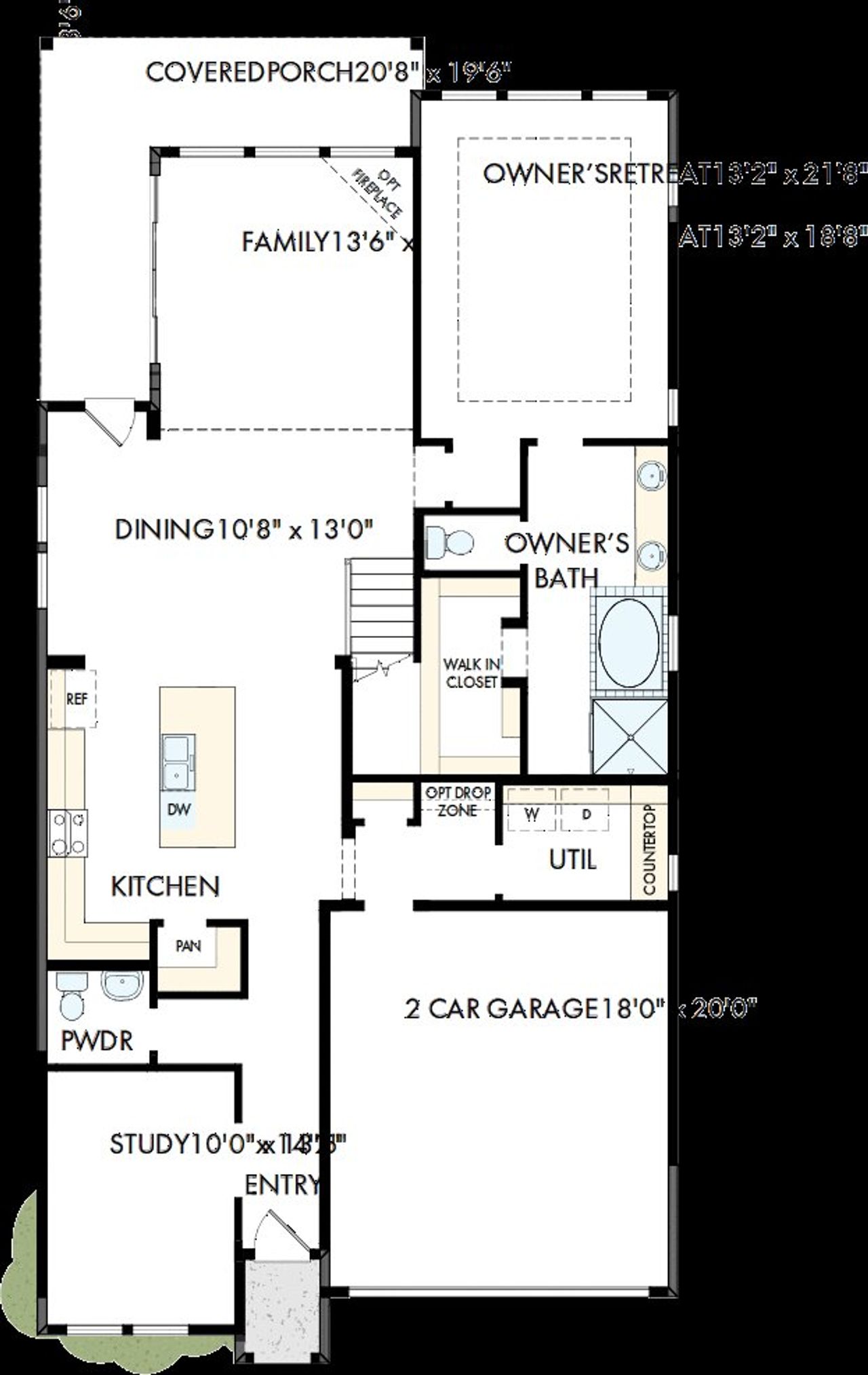 2D floor plan layout of this home in Harvest Green - Reserve Collection, Richmond, TX (Image 2). 2D floor plan layout of this home in Harvest Green - Reserve Collection, Richmond, TX (Image 2).