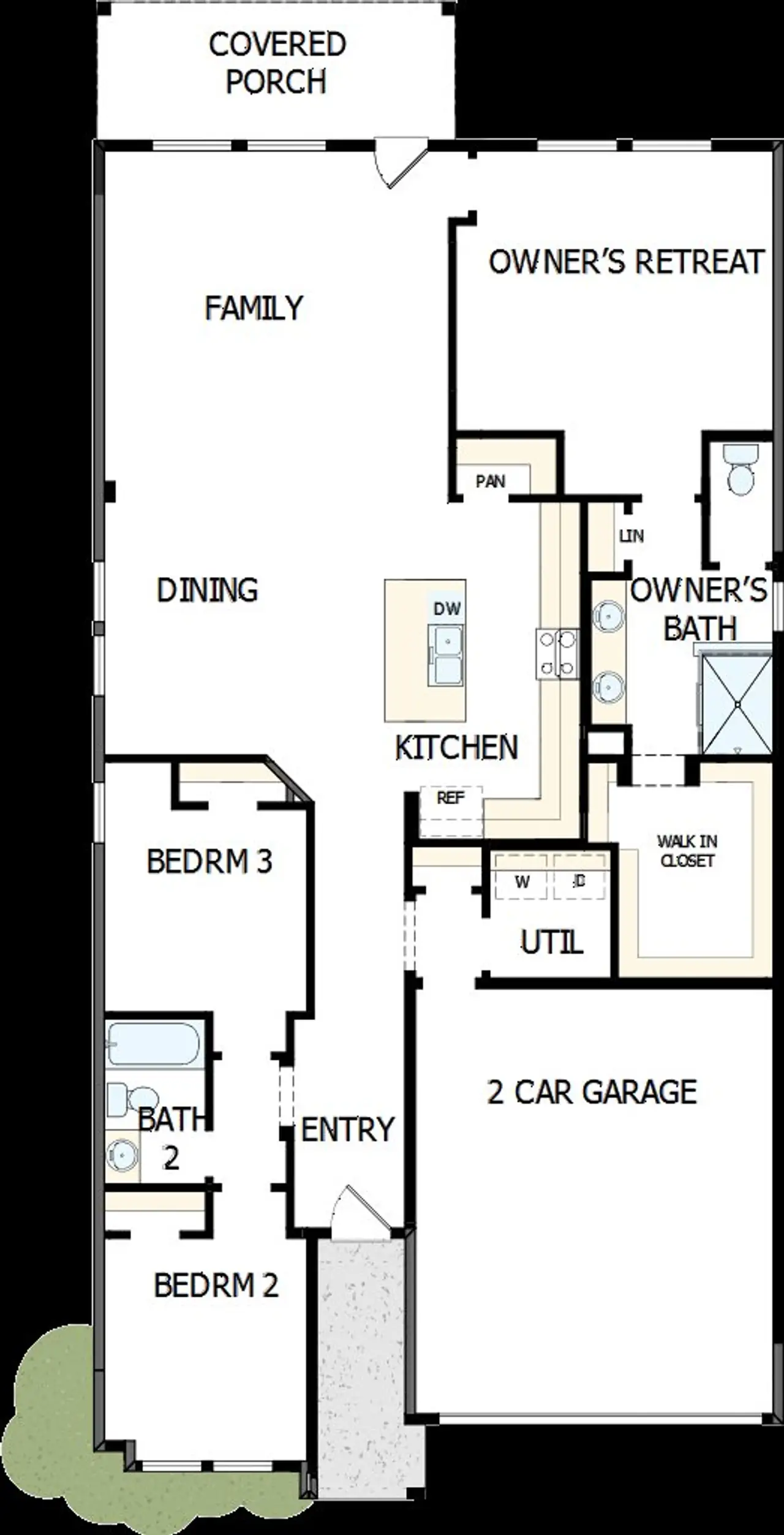 2D floor plan layout of this home in , Von Ormy, TX (Image 2).