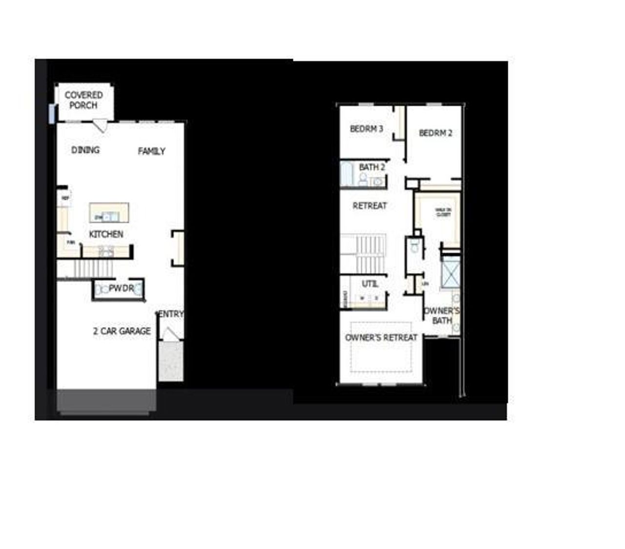 2D floor plan layout of this home in Westview Towns, Waxhaw, NC (Image 2). 2D floor plan layout of this home in Westview Towns, Waxhaw, NC (Image 2).