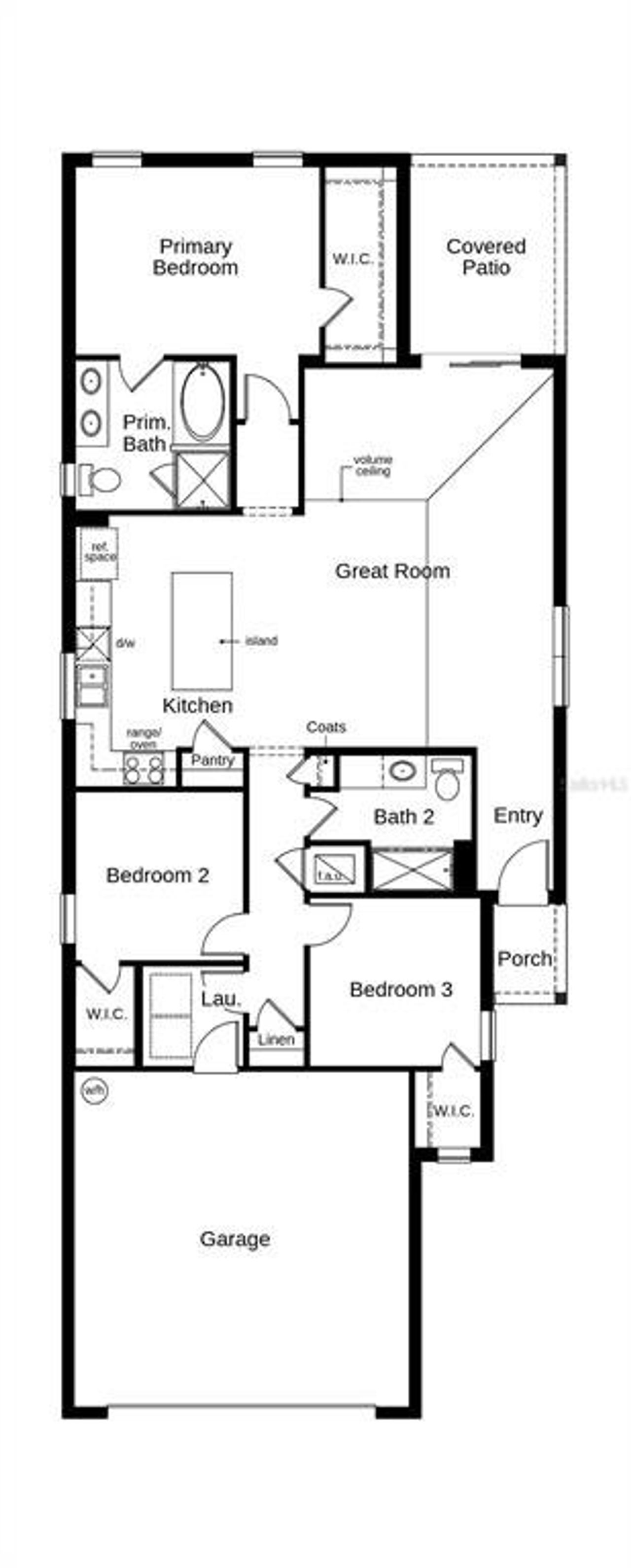 2D floor plan layout of this home in , Clermont, FL (Image 2).