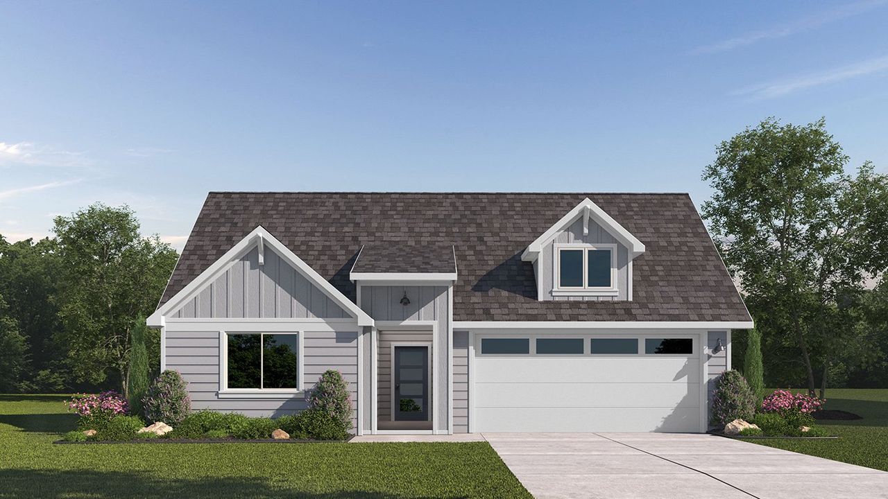 Representative exterior photo of a completed home built from the P40T Turbine by D.R. Horton in Lee Heights, Tom Bean, TX (Image 2).