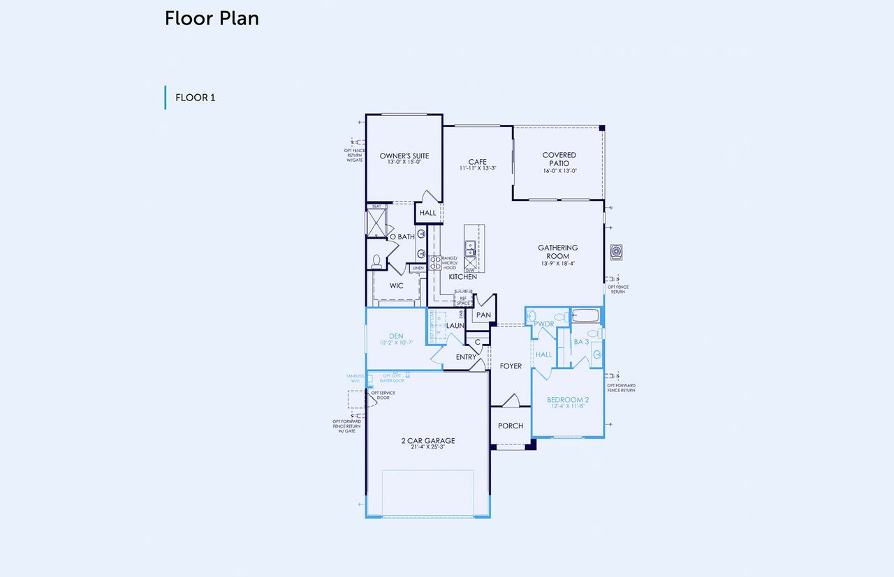 2D floor plan layout of this home in Sun City Anthem at Merrill Ranch, Florence, AZ (Image 2). 2D floor plan layout of this home in Sun City Anthem at Merrill Ranch, Florence, AZ (Image 2).