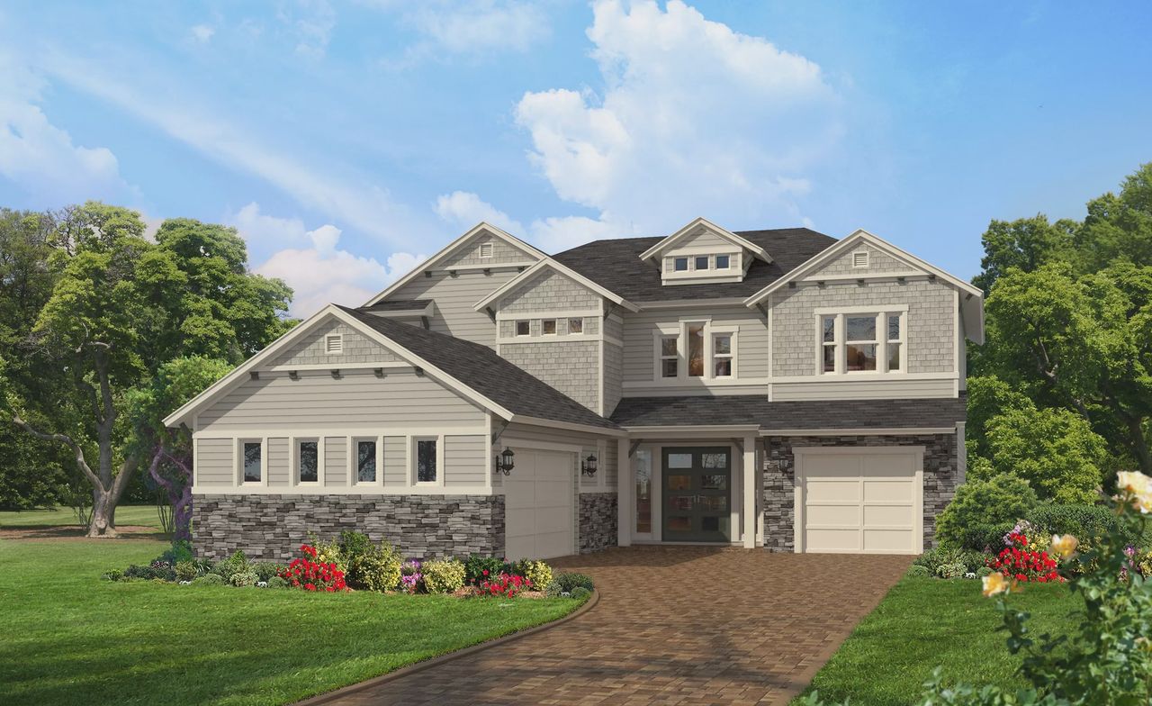 Representative exterior photo of a completed home built from the Victoria by ICI Homes in Middlebourne, St. Johns, FL (Image 2).