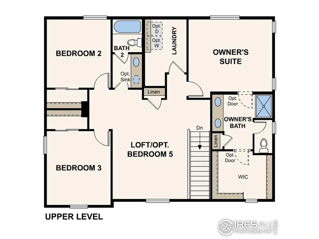 2D floor plan layout of this home in Prairie Song, Windsor, CO (Image 2). 2D floor plan layout of this home in Prairie Song, Windsor, CO (Image 2).