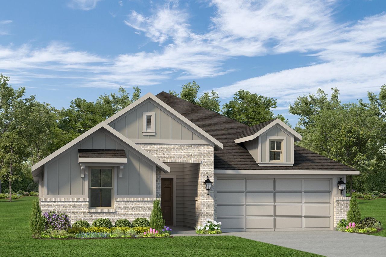 Representative exterior photo of a completed home built from the The Willow by Autograph Homes in Aldeana, Bonney, TX (Image 2). Representative exterior photo of a completed home built from the The Willow by Autograph Homes in Aldeana, Bonney, TX (Image 2).