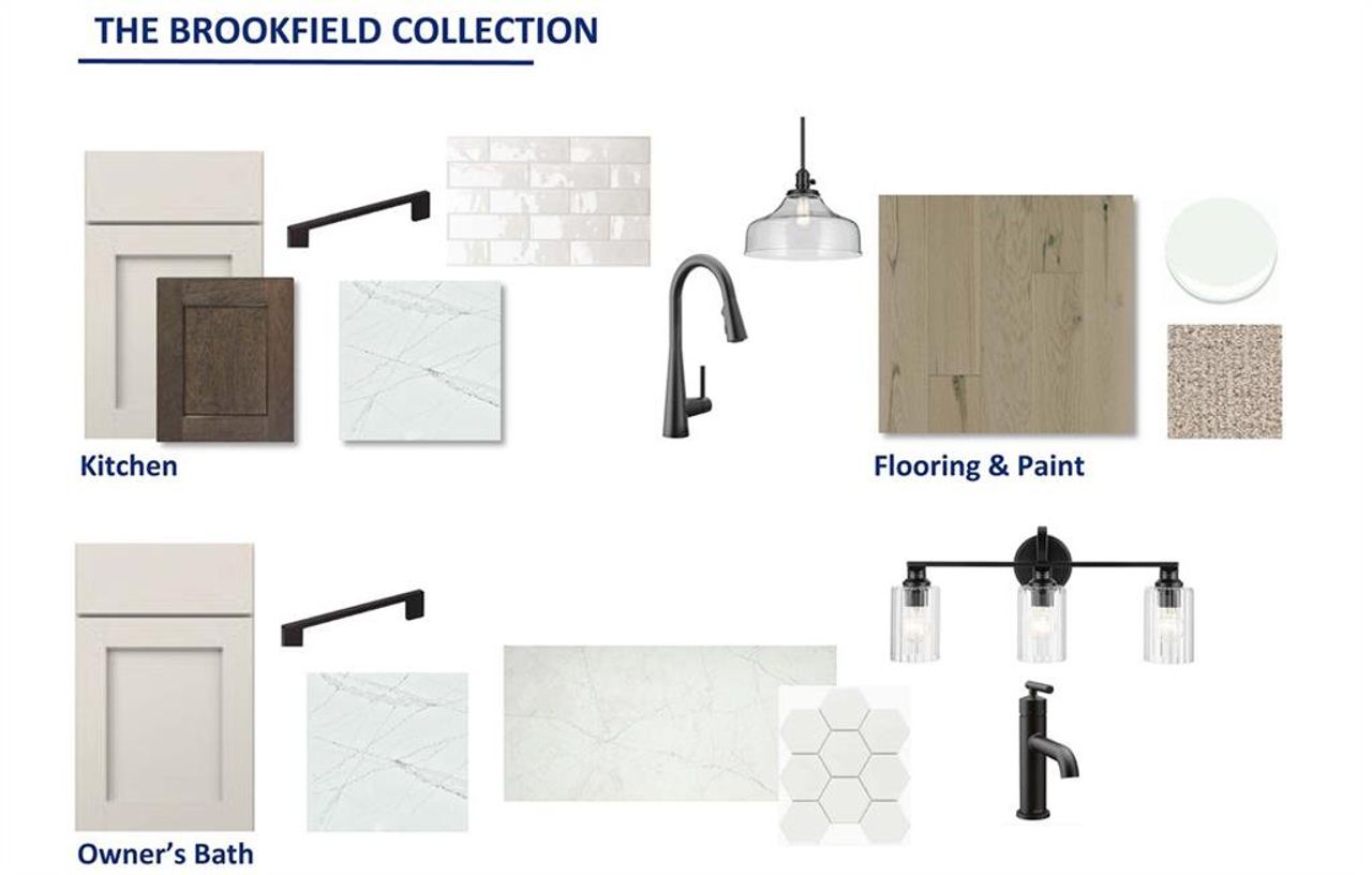 Sample of building materials used in homes in Maple Grove at Towne Lake, Woodstock (Image 2).