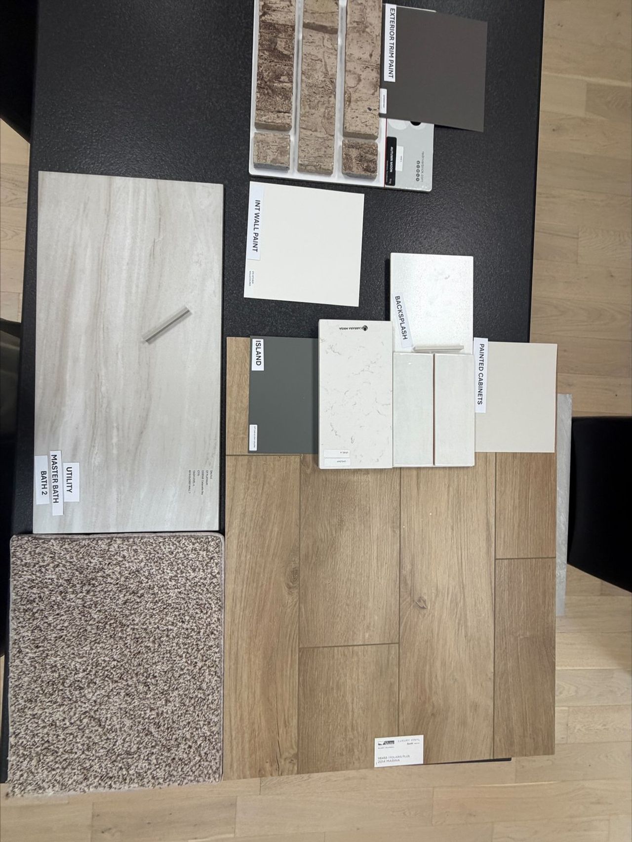 Sample of building materials used in homes in Sunset Ridge, Keene (Image 2).