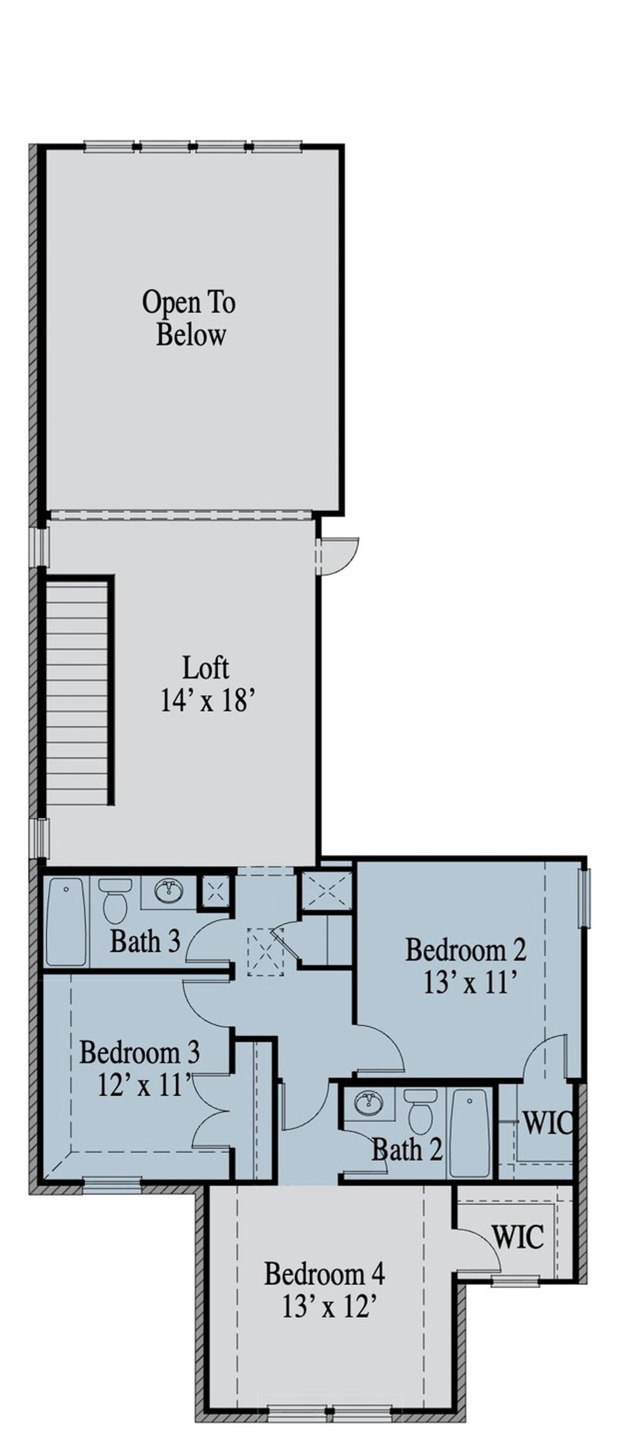2D floor plan layout of this home in Reunion, Rhome, TX (Image 2). 2D floor plan layout of this home in Reunion, Rhome, TX (Image 2).