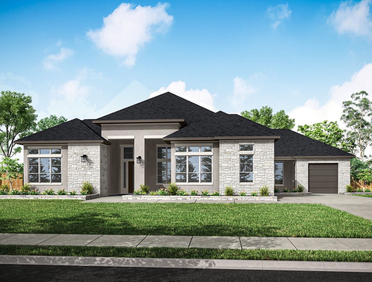 Representative exterior photo of a completed home built from the Sundara by Tri Pointe Homes in Legacy Grove, Montgomery, TX (Image 2).