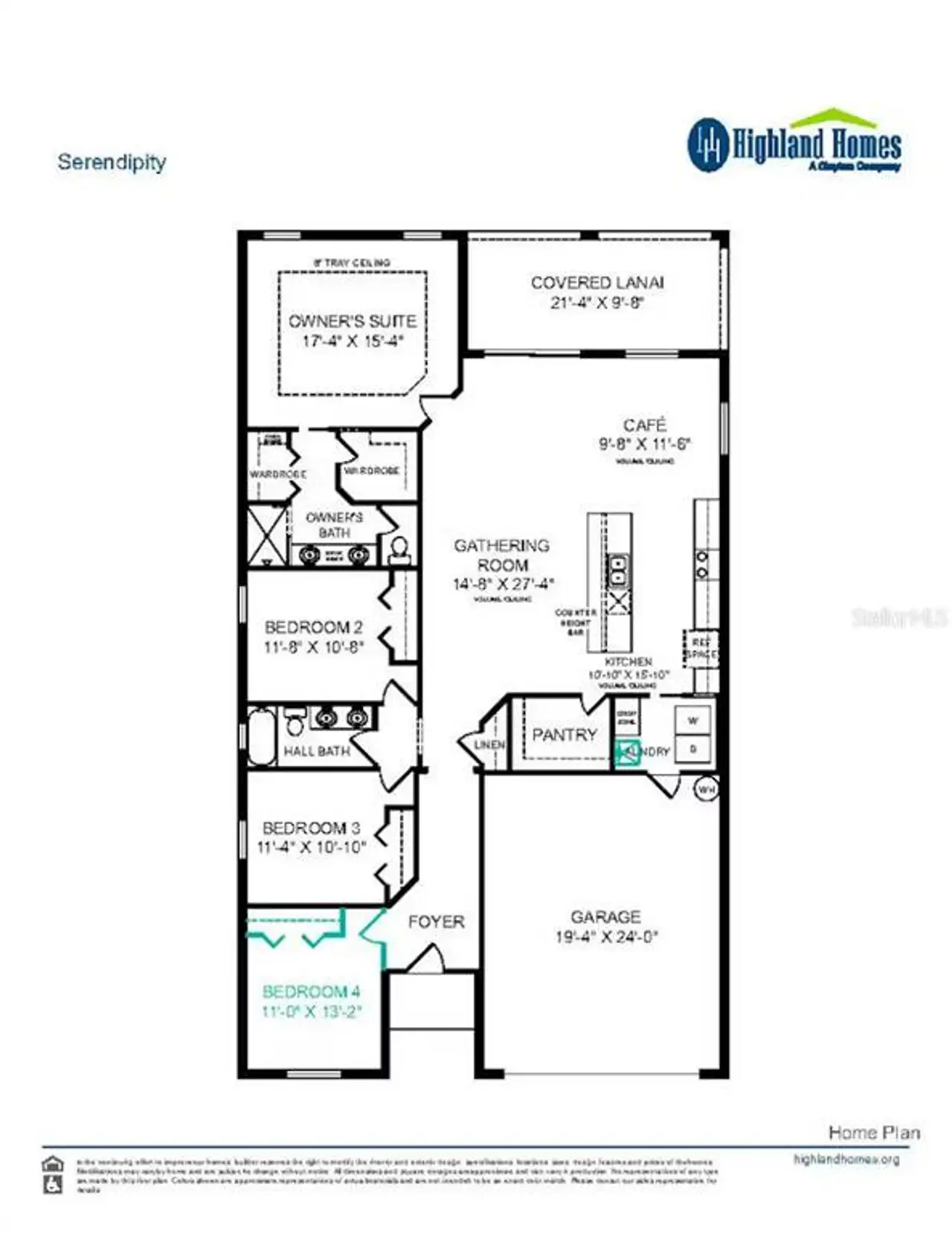 2D floor plan layout of this home in Vista Trace, Belleview, FL (Image 2).