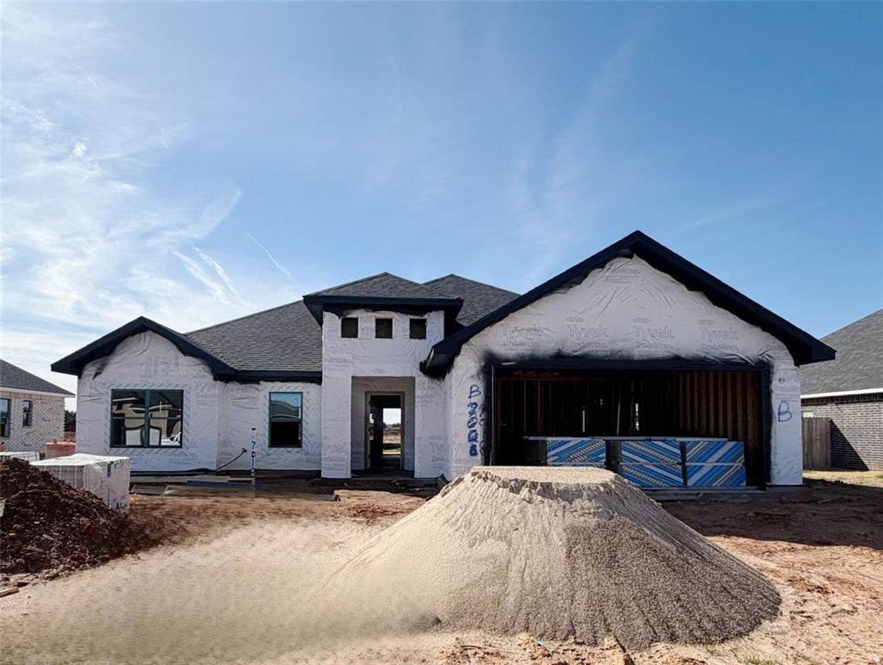 In-progress construction of a new home in , Abilene, TX (Image 2).