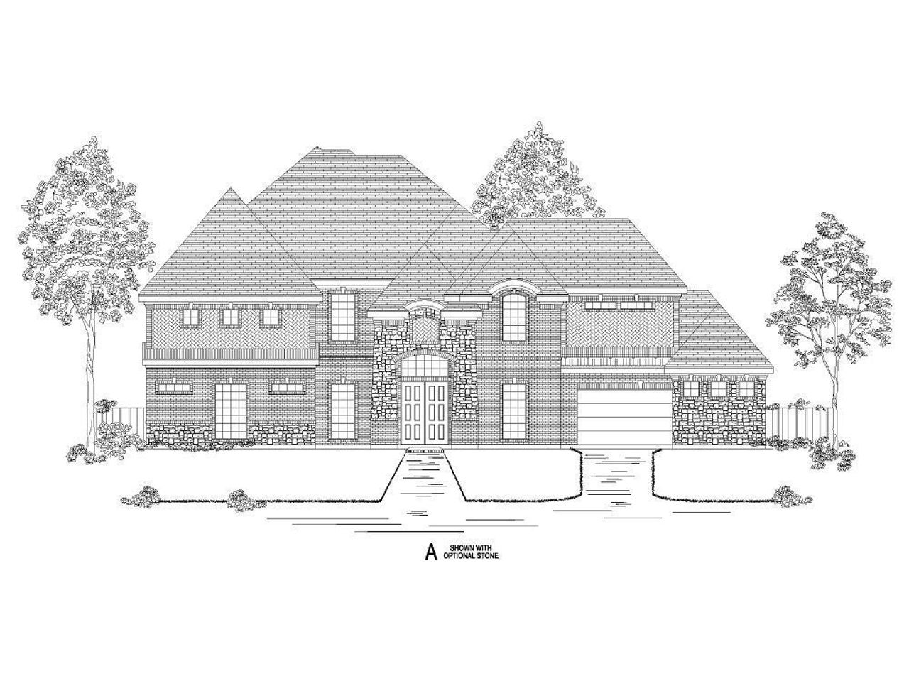 Representative rendering of the exterior for the Adkisson PC (w/Media) by First Texas Homes (Image 2).