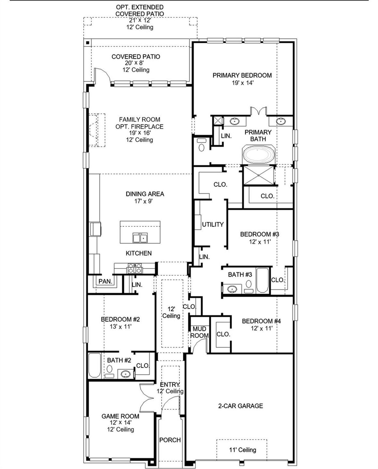 2D floor plan layout of this home in Grange, Katy, TX (Image 2). 2D floor plan layout of this home in Grange, Katy, TX (Image 2).