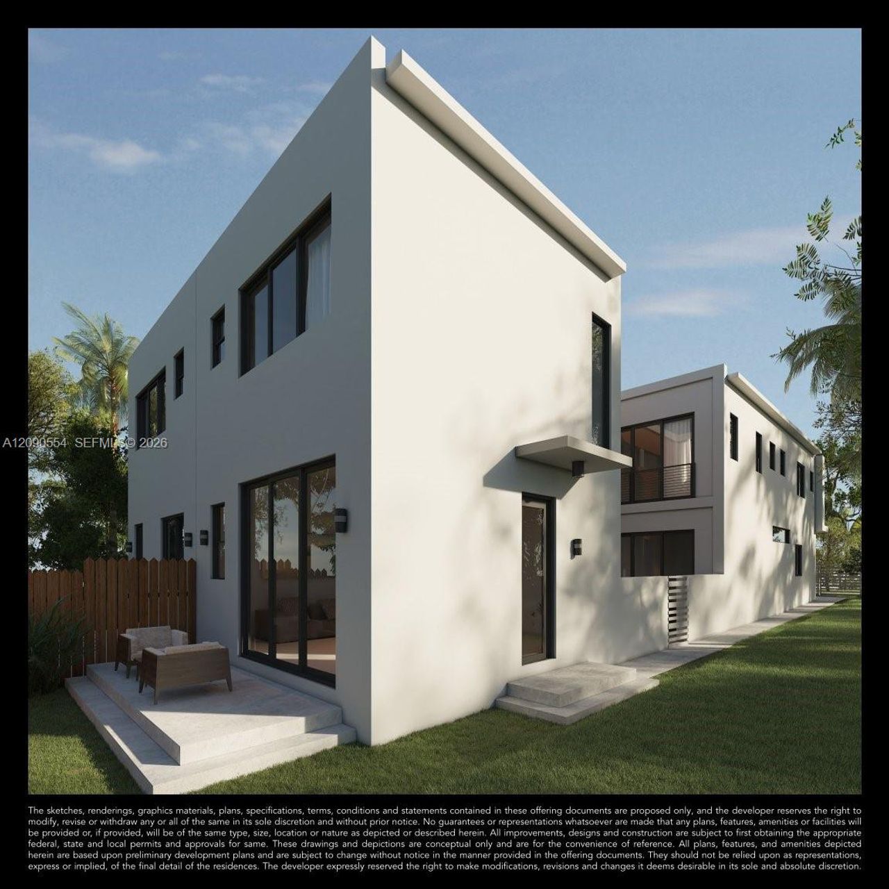 Exterior details and patio area of a home in , Miami (Image 2).