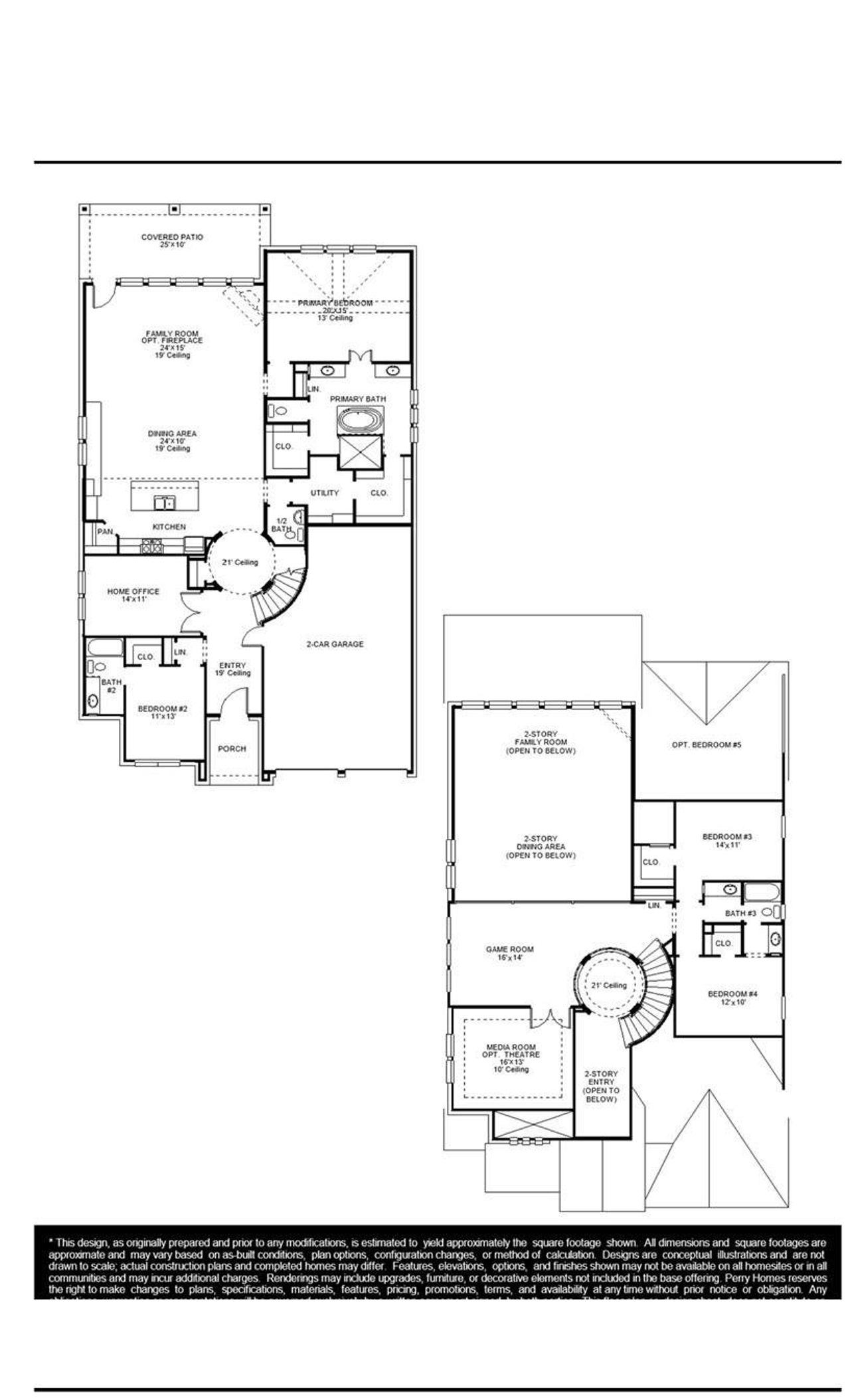 2D floor plan layout of this home in Cross Creek West, Fulshear, TX (Image 2).