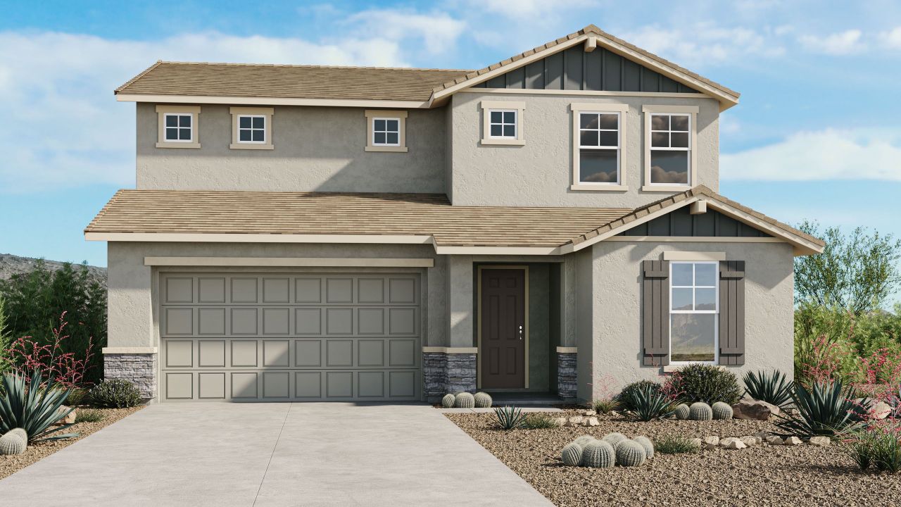 Representative exterior photo of a completed home built from the Legacy by Taylor Morrison in Ladera Trails, Peoria, AZ (Image 2).