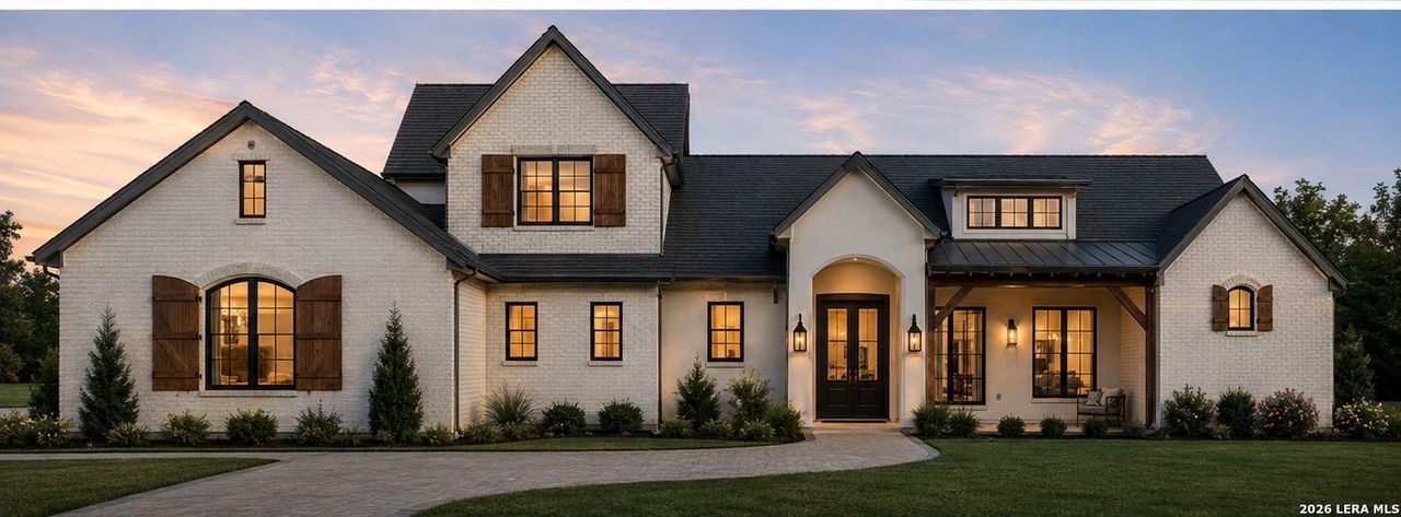Front exterior of a new home in , Boerne, TX, highlighting curb appeal (Image 2).