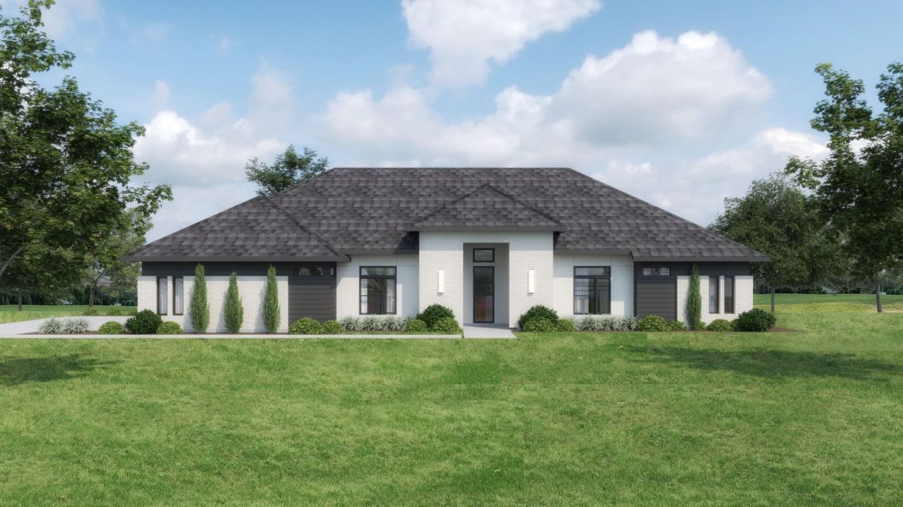 Representative exterior photo of a completed home built from the Maverick by Graham Hart Home Builder in Winding Creek, Keller, TX (Image 2).