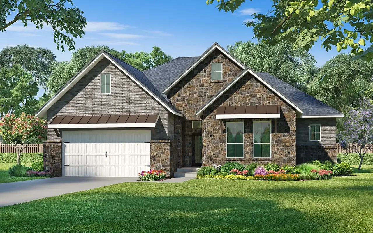 Representative exterior photo of a completed home built from the Coleman by Kendall Homes in River Ranch, Dayton, TX (Image 2).