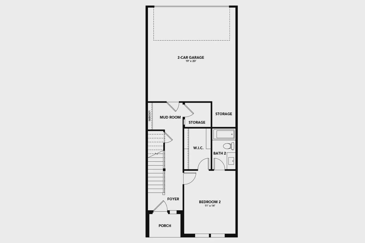 2D floor plan layout of this home in Collin Creek, Plano, TX (Image 2).