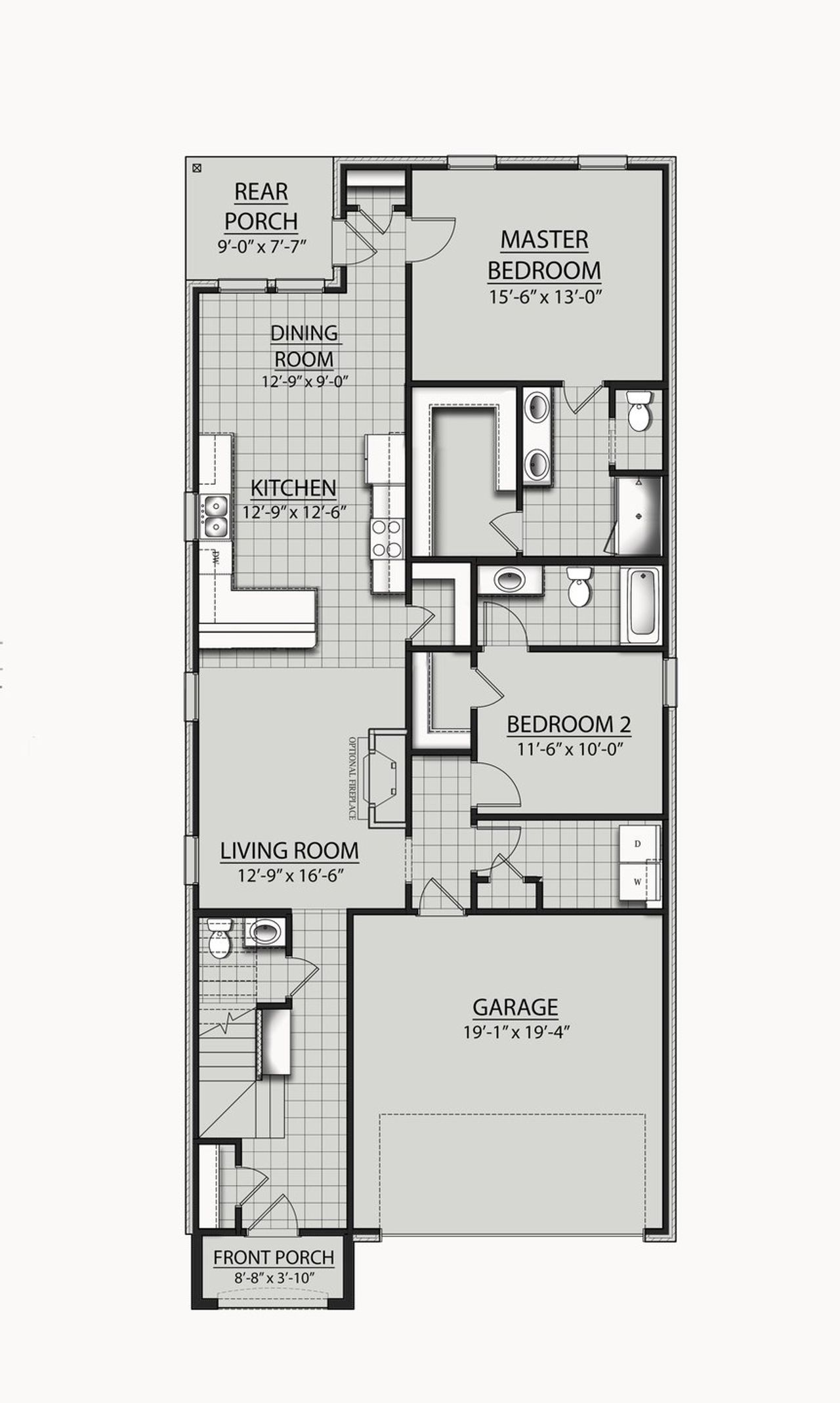 2D floor plan layout for the Beacon II D by DSLD Homes in Two Step Farm, Montgomery, TX (Image 2). 2D floor plan layout for the Beacon II D by DSLD Homes in Two Step Farm, Montgomery, TX (Image 2).