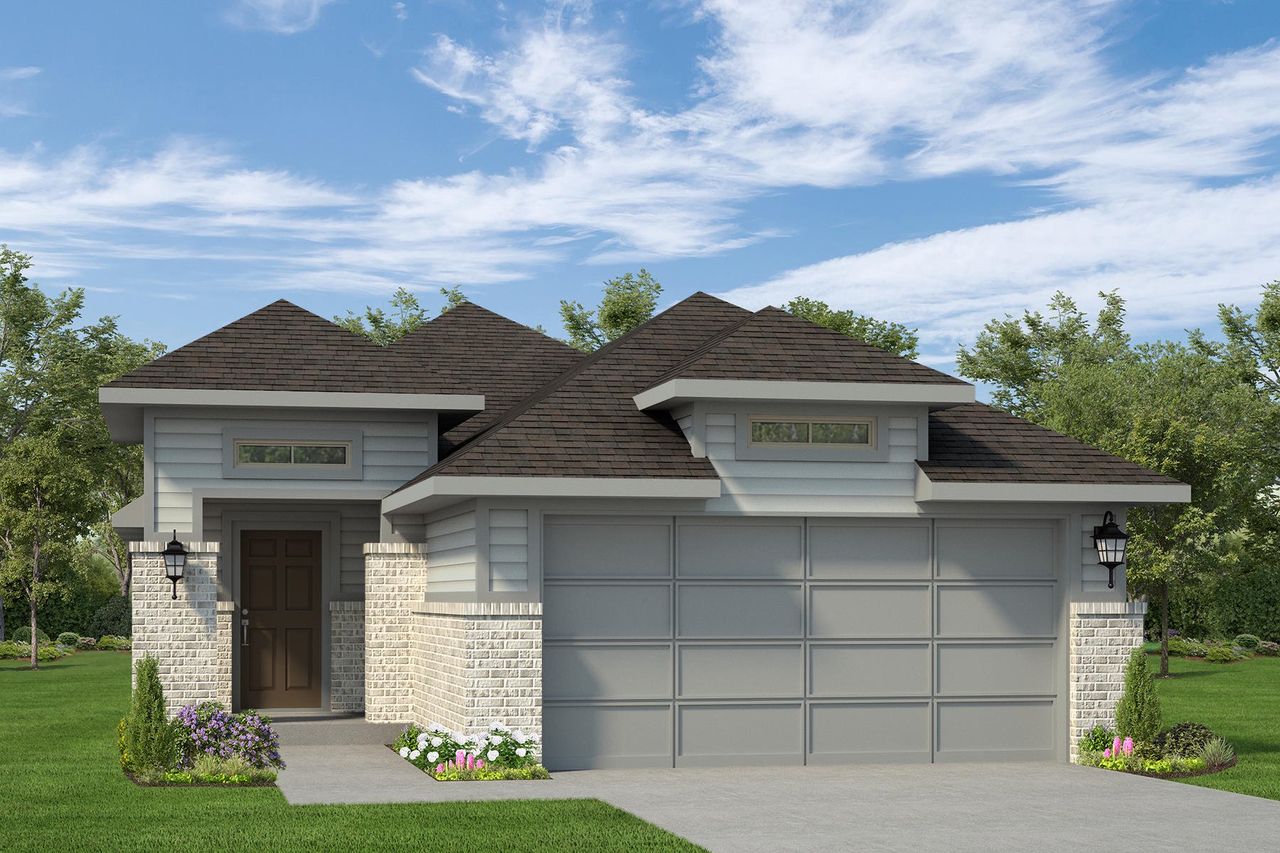 Representative exterior photo of a completed home built from the The Comal by Autograph Homes in Aldeana, Bonney, TX (Image 2).