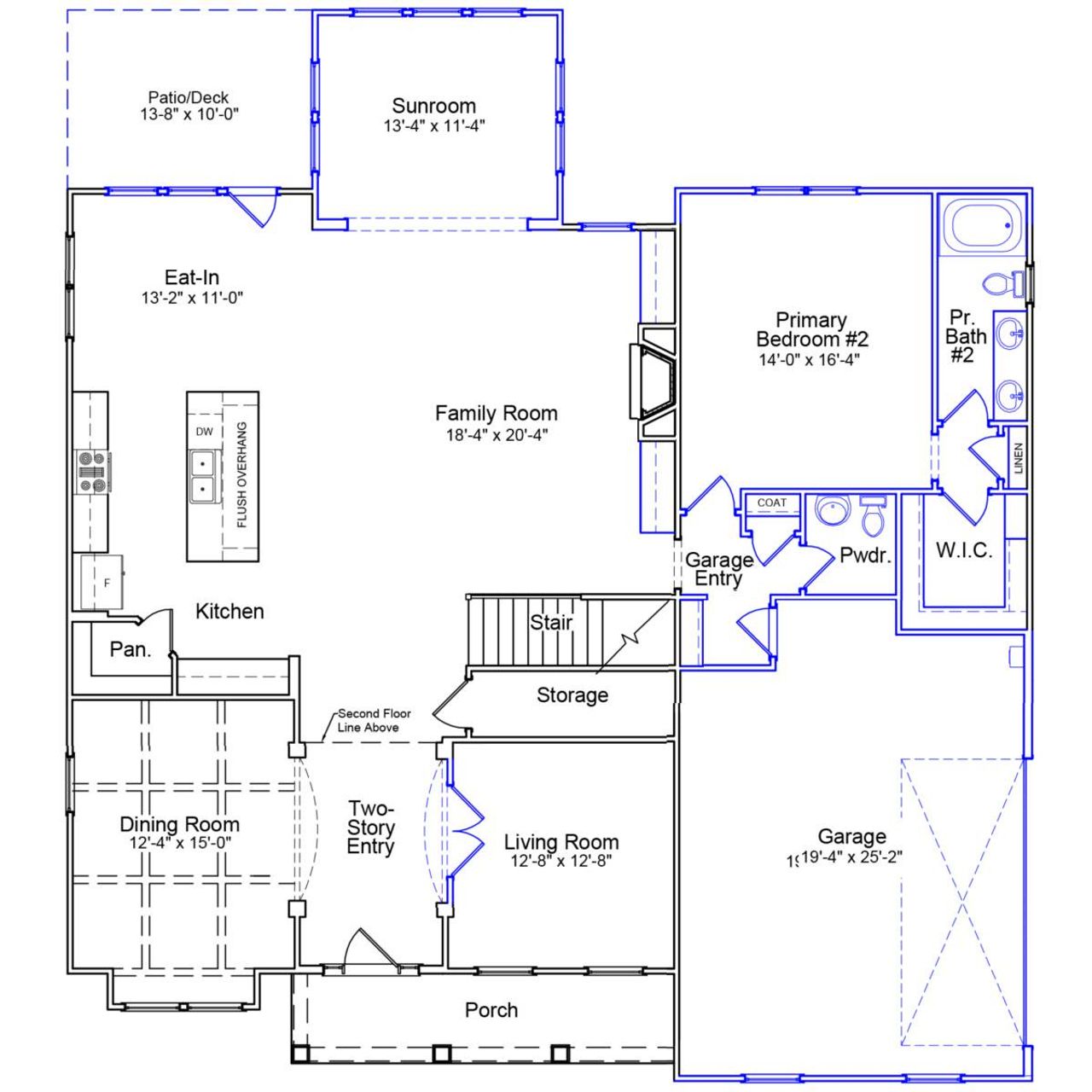 2D floor plan layout of this home in Walnut Grove, Easley, SC (Image 2). 2D floor plan layout of this home in Walnut Grove, Easley, SC (Image 2).