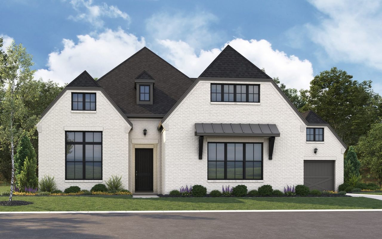 Representative exterior photo of a completed home built from the 6022 by Tradition Homes in The Parks at Wilson Creek, Celina, TX (Image 2).