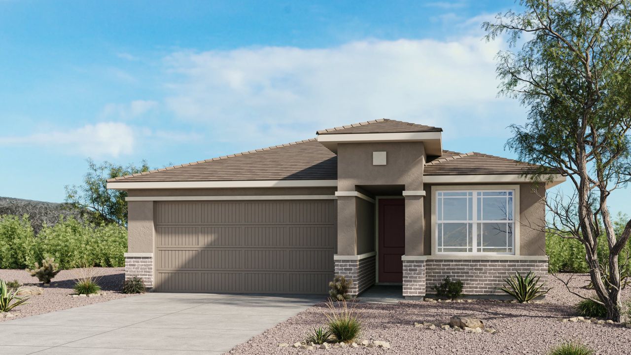 Representative exterior photo of a completed home built from the Onyx by Taylor Morrison in Saddleback, Peoria, AZ (Image 2).
