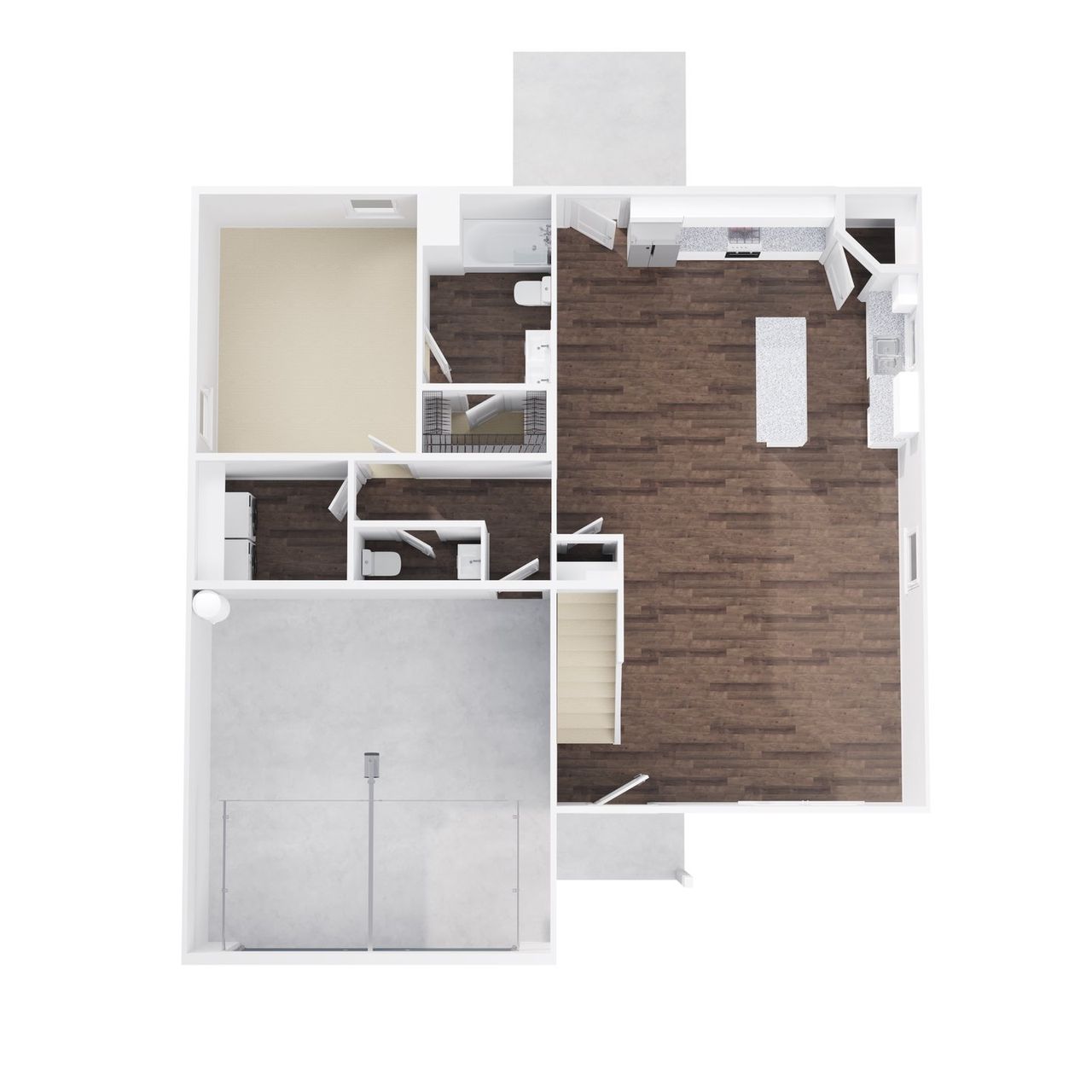 2D floor plan layout for the Wilson by Foundation Home Builders LLC in Pallini Place, Ossipee, NC (Image 2).