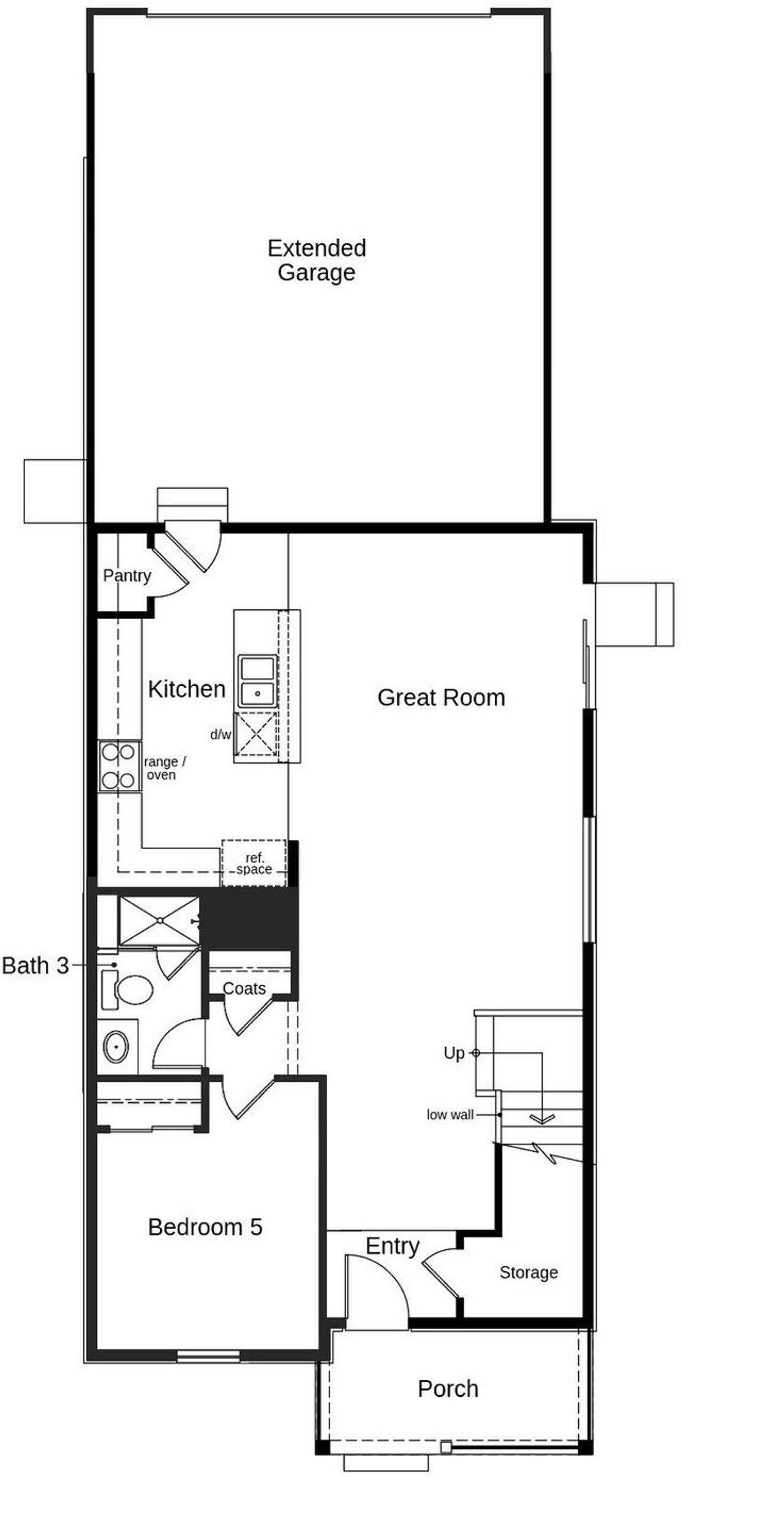 2D floor plan layout of this home in Windler Wildflower, Aurora, CO (Image 2).