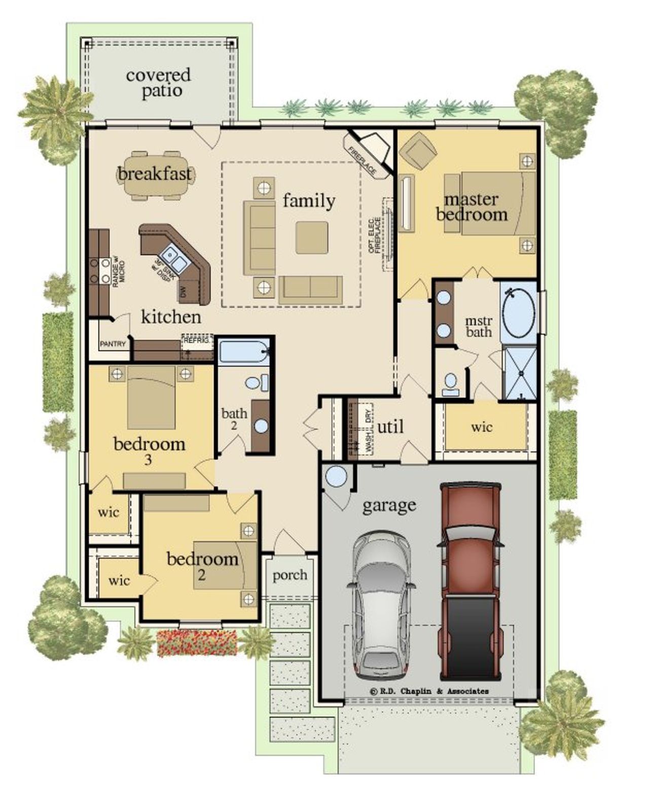 2D floor plan layout for the Odessa by Carothers Executive Homes in Eagle Heights, Salado, TX (Image 2). 2D floor plan layout for the Odessa by Carothers Executive Homes in Eagle Heights, Salado, TX (Image 2).