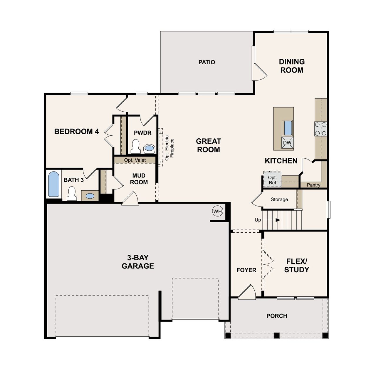2D floor plan layout of this home in The Oaks, Mount Juliet, TN (Image 2). 2D floor plan layout of this home in The Oaks, Mount Juliet, TN (Image 2).