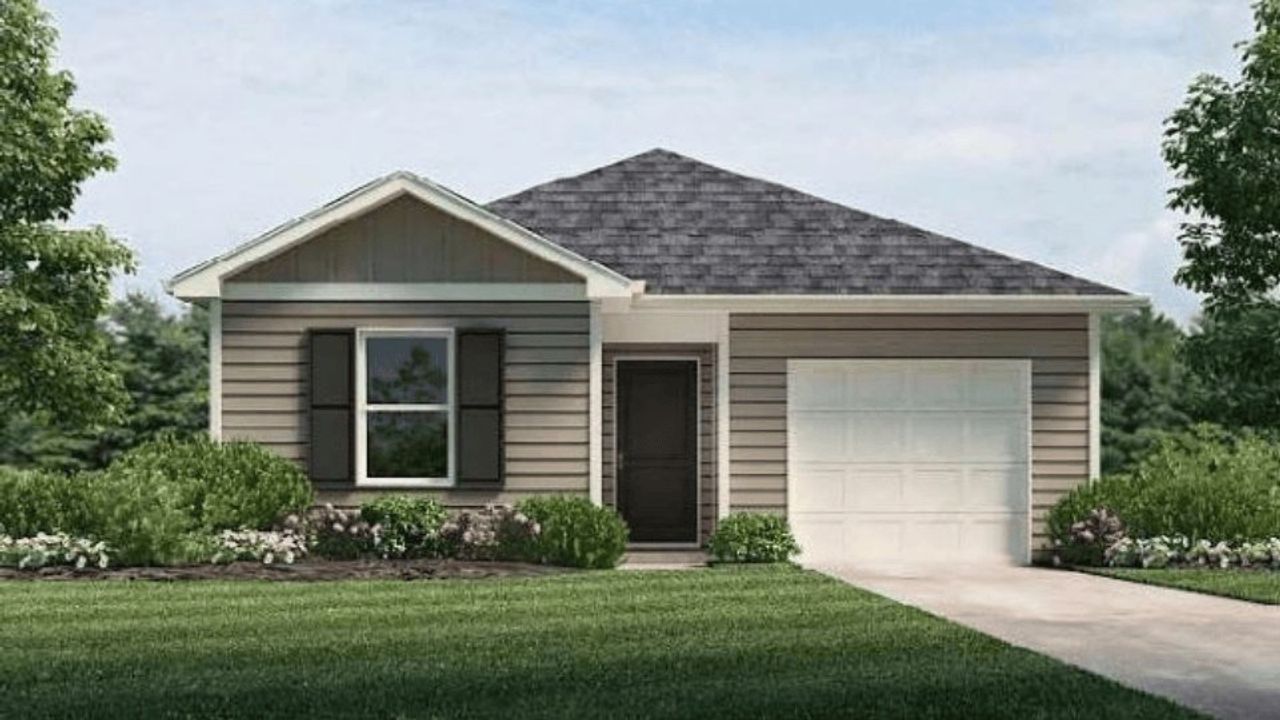 Representative exterior photo of a completed home built from the Cameron Exp by D.R. Horton in Harrier Point, Woodruff, SC (Image 2).