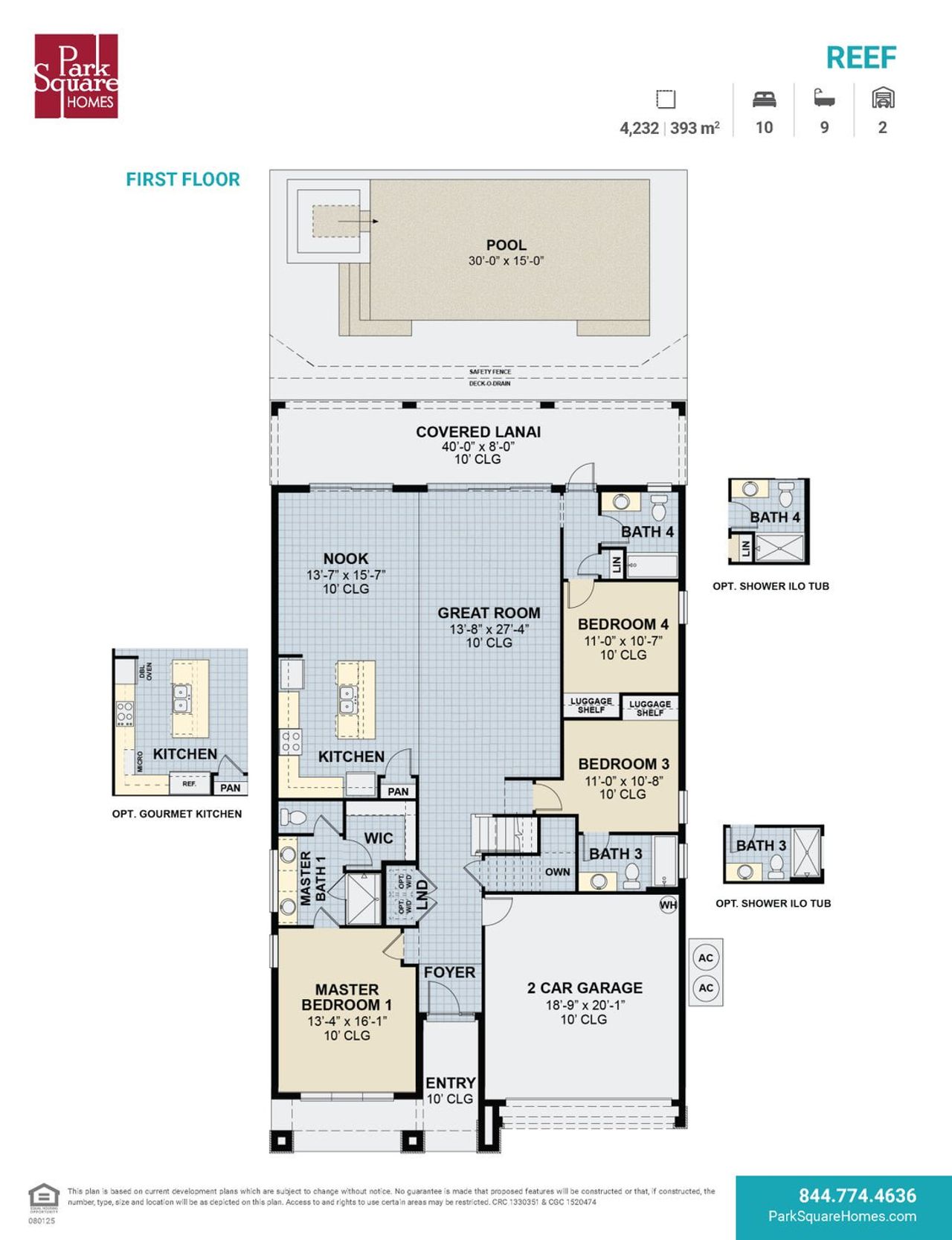 2D floor plan layout for the Reef by Park Square Residential in Elevated at Sonoma Resort, Kissimmee, FL (Image 2). 2D floor plan layout for the Reef by Park Square Residential in Elevated at Sonoma Resort, Kissimmee, FL (Image 2).