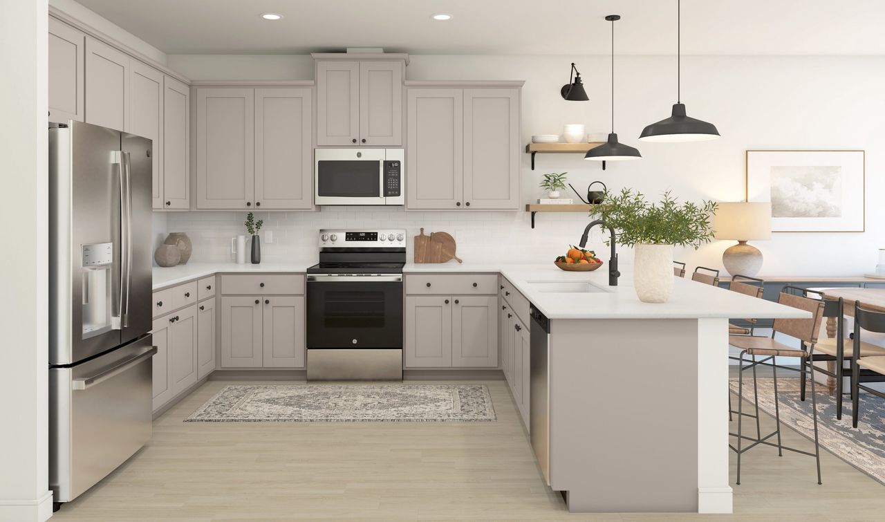 Kitchen with quartz countertops Kitchen with quartz countertops