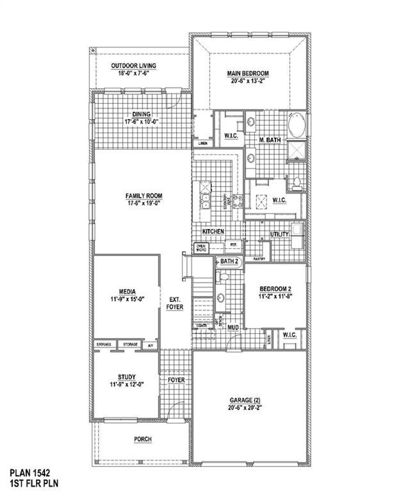 1st Level Floor Plan
