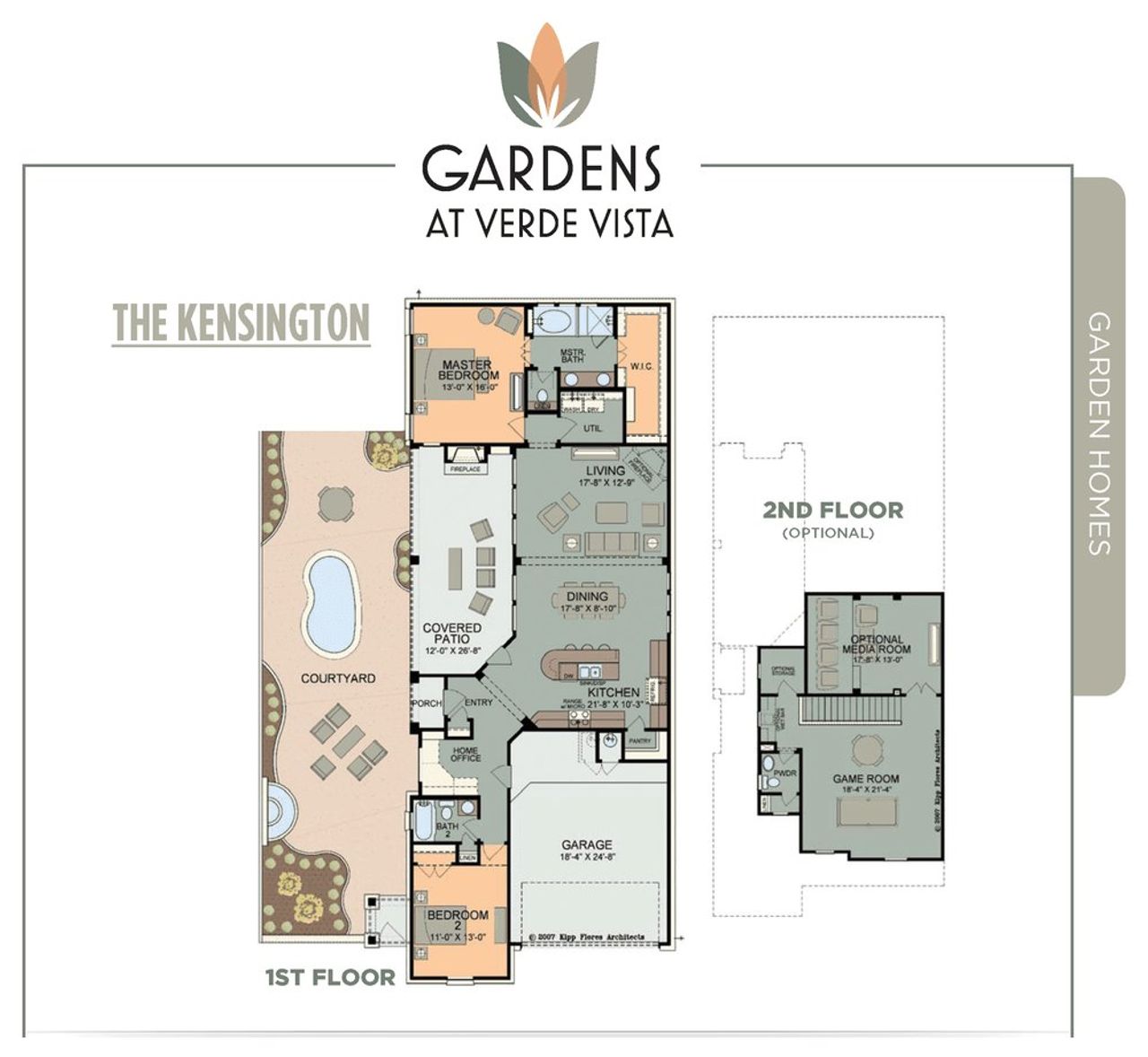 2D floor plan layout for the Kensington by Spicewood Communities in Gardens at Verde Vista, Georgetown, TX (Image 2). 2D floor plan layout for the Kensington by Spicewood Communities in Gardens at Verde Vista, Georgetown, TX (Image 2).