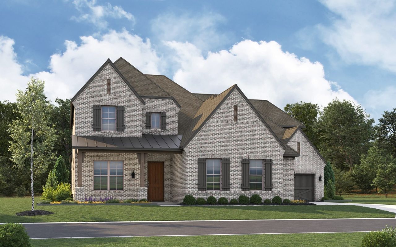 Representative exterior photo of a completed home built from the 6081 by Tradition Homes in The Parks at Wilson Creek, Celina, TX (Image 2).