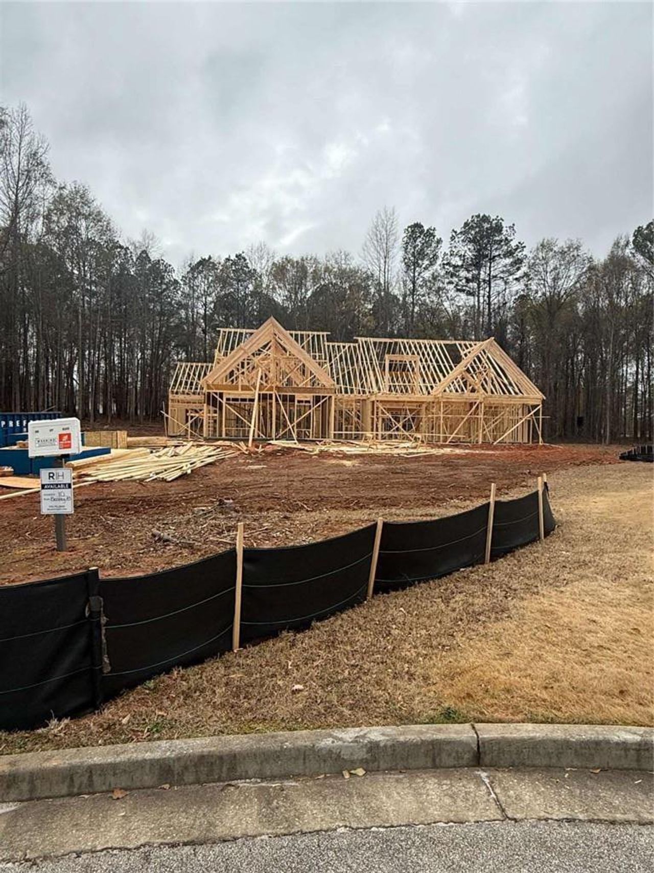 In-progress construction of a new home in Ella Springs, Covington, GA (Image 2).