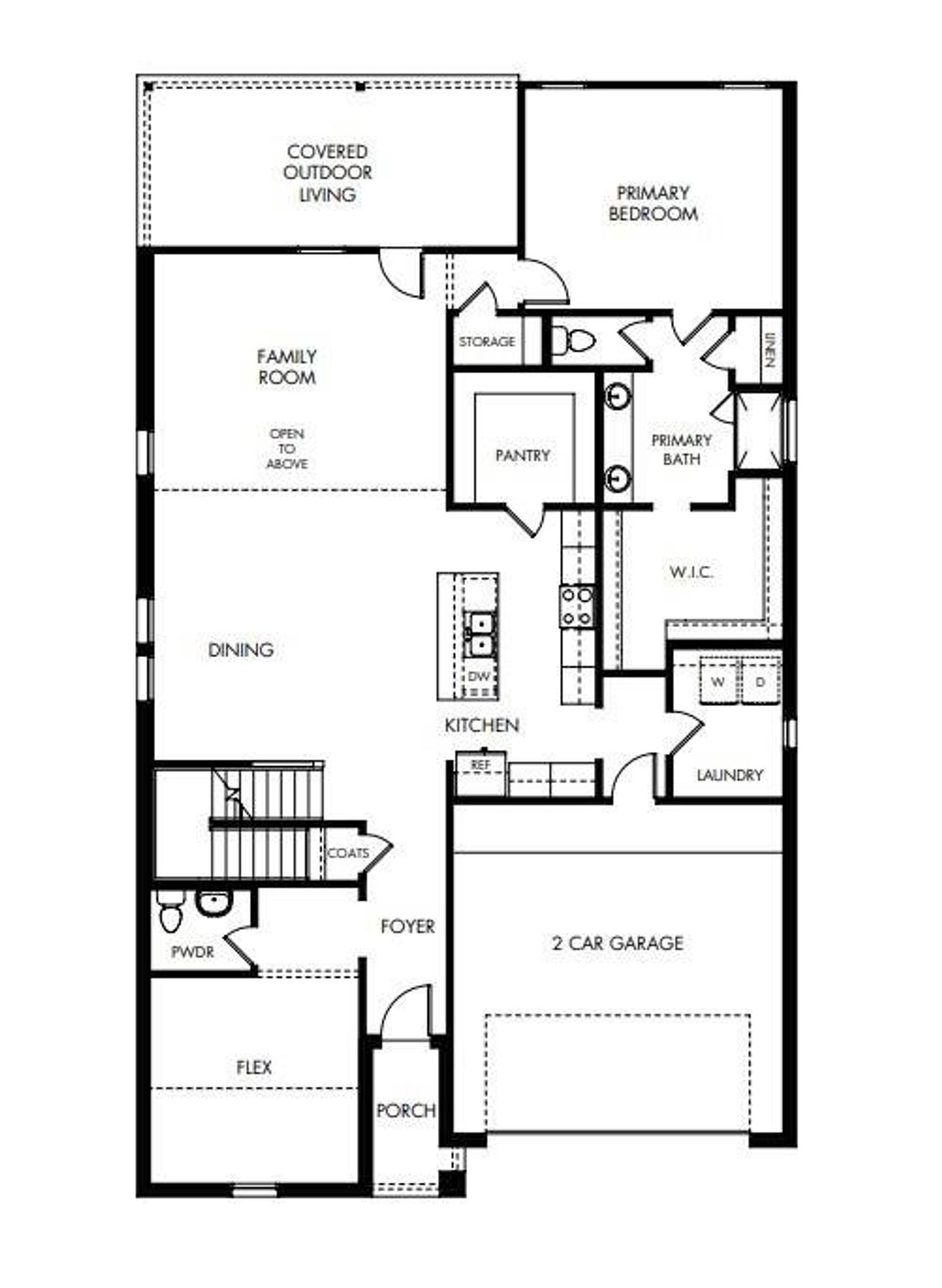 2D floor plan layout of this home in , McKinney, TX (Image 2).