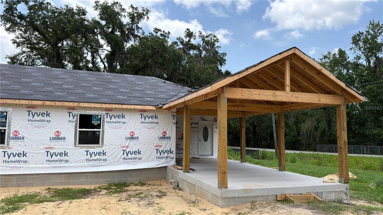 In-progress construction of a new home in , Lakeland, FL (Image 2).