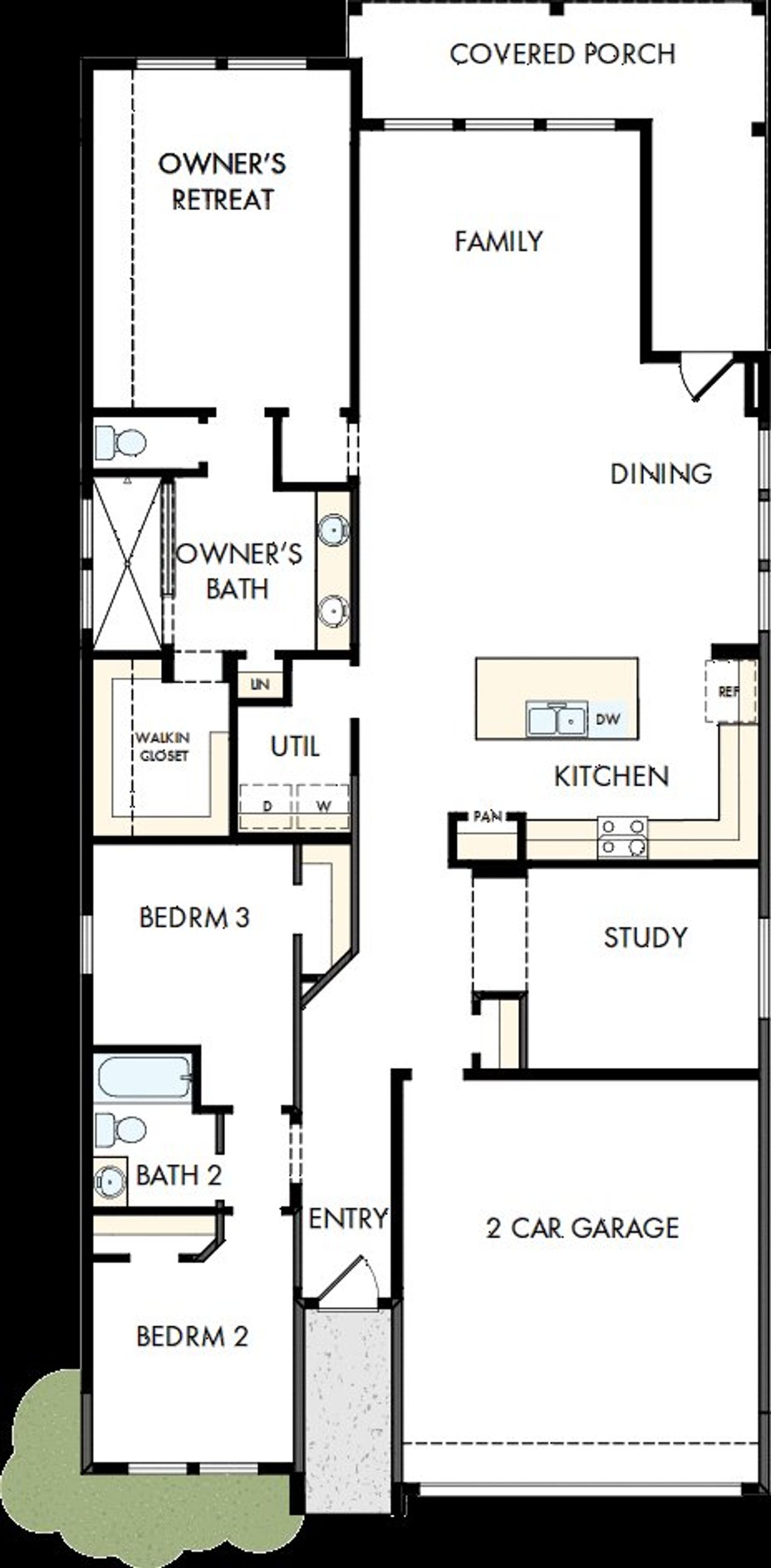 2D floor plan layout of this home in Escondido 45’ Homesites, Magnolia, TX (Image 2). 2D floor plan layout of this home in Escondido 45’ Homesites, Magnolia, TX (Image 2).