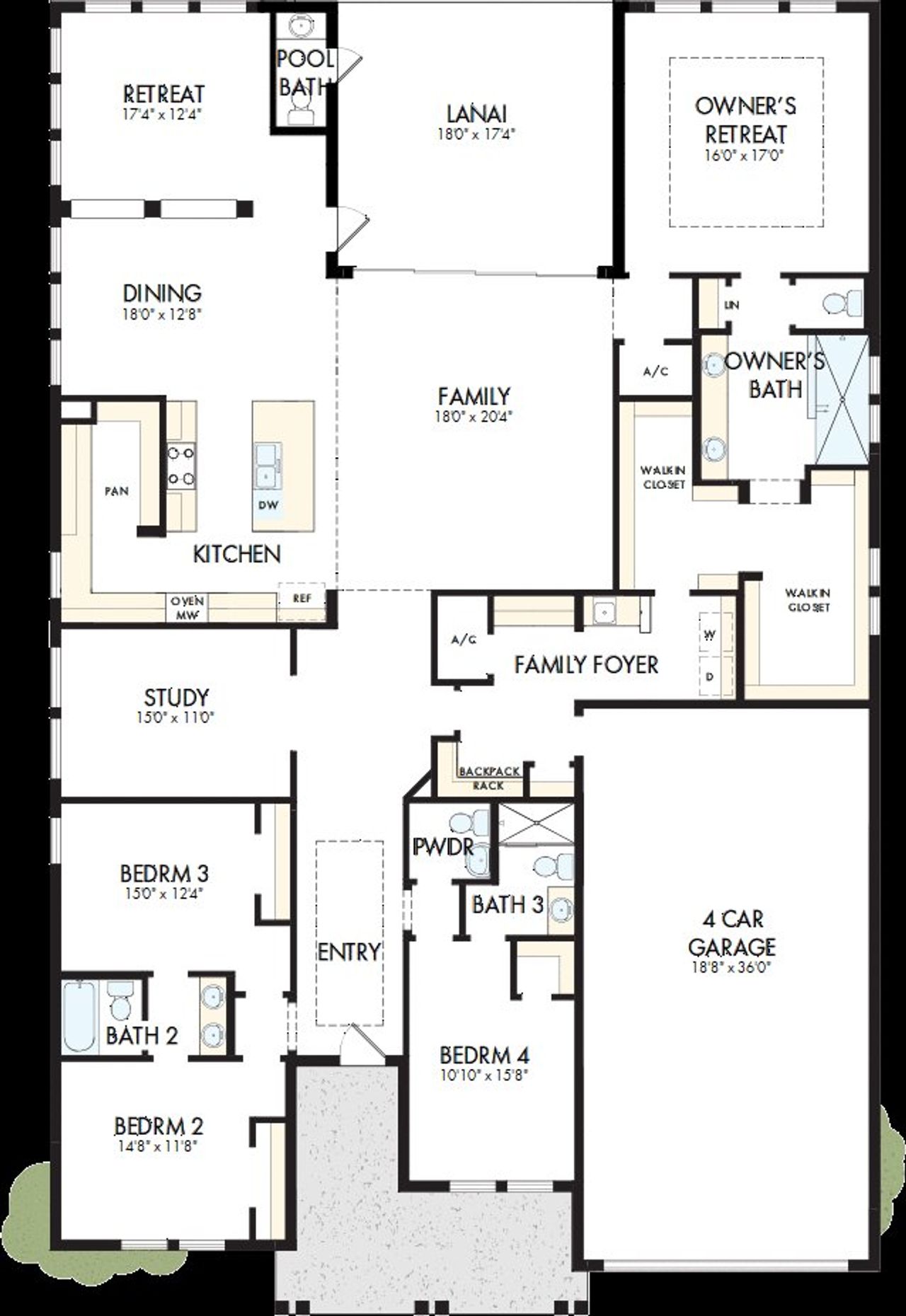 2D floor plan layout of this home in Palmera Wellen Park – Executive Series, Venice, FL (Image 2). 2D floor plan layout of this home in Palmera Wellen Park – Executive Series, Venice, FL (Image 2).