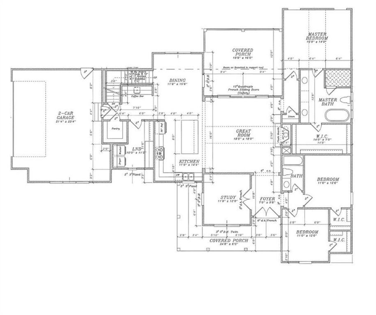2D floor plan layout of this home in , Dalton, GA (Image 2).