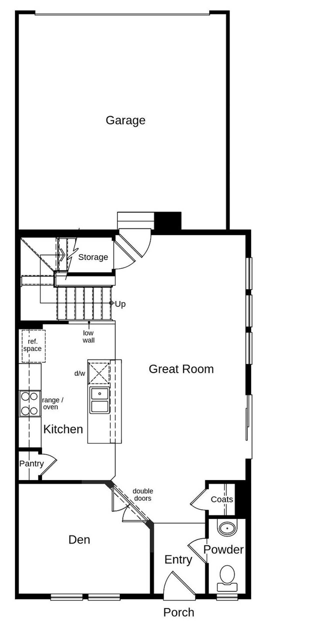 2D floor plan layout of this home in Farmlore Villas, Brighton, CO (Image 2).