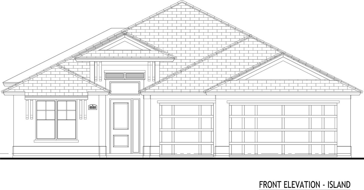 Representative exterior photo of a completed home built from the Irvine Grande by GHO Homes in Ravens Landing, Vero Beach, FL (Image 2).